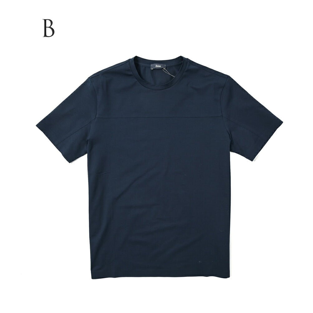 SALE|HERNO ストレッチコットンジャージー クルーネック半袖Tシャツ|399921 - A - 44|GUARDAROBA MILANO OFFICIAL STORE