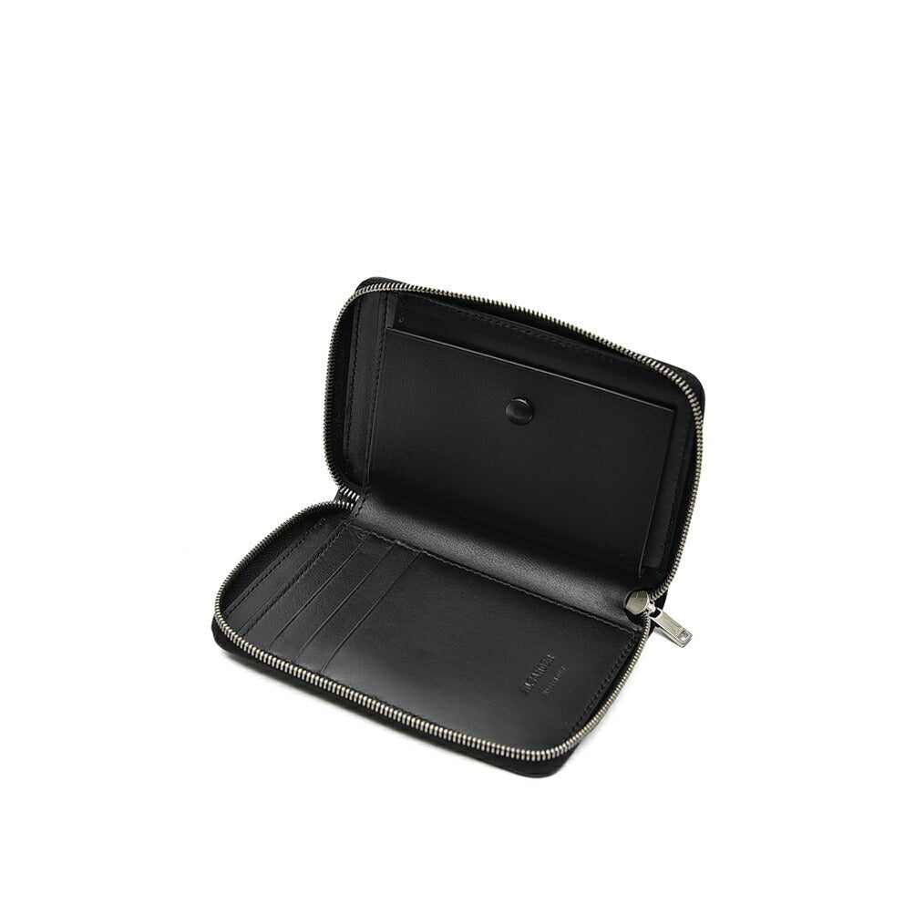 JIL SANDER カーフレザー フォールディングジップアラウンドウォレット(二つ折り財布)|399502|GUARDAROBA MILANO OFFICIAL STORE