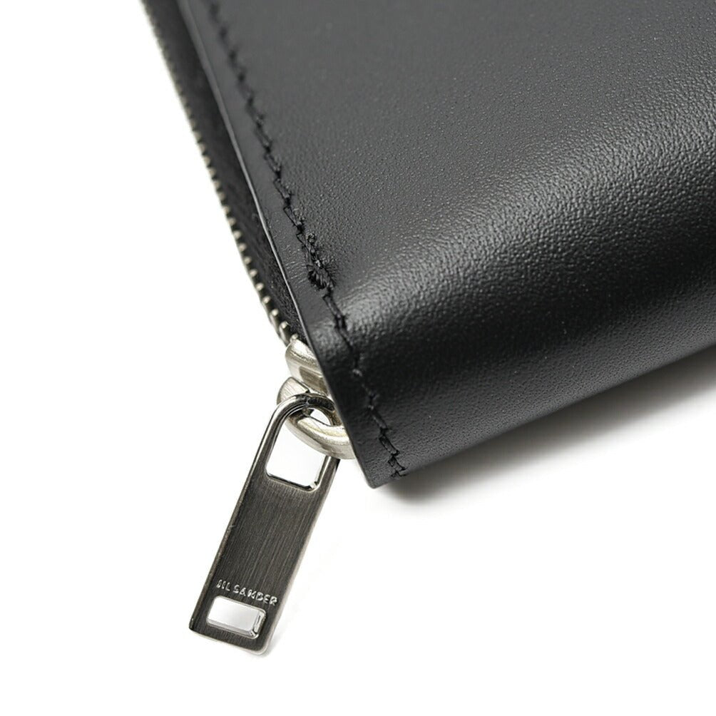 JIL SANDER カーフレザー フォールディングジップアラウンドウォレット(二つ折り財布)|399502|GUARDAROBA MILANO OFFICIAL STORE