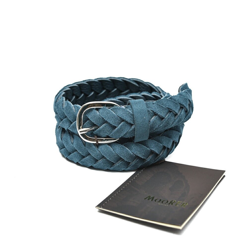 SALE|MOORER CHILEP スエードレザー編み込みベルト|399910 - 100|GUARDAROBA MILANO OFFICIAL STORE