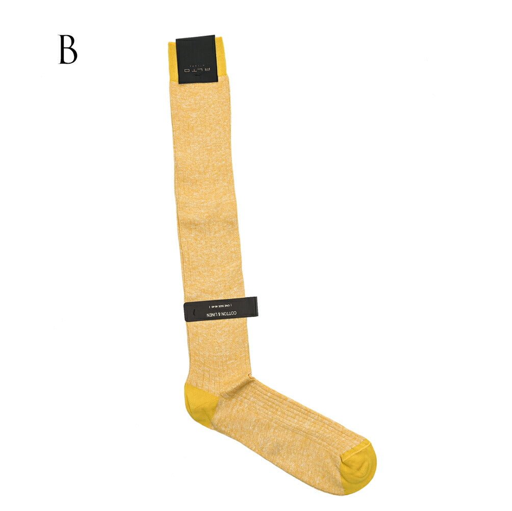 ALTO リネンコットン ロングホーズソックス|393237 - A|GUARDAROBA MILANO OFFICIAL STORE