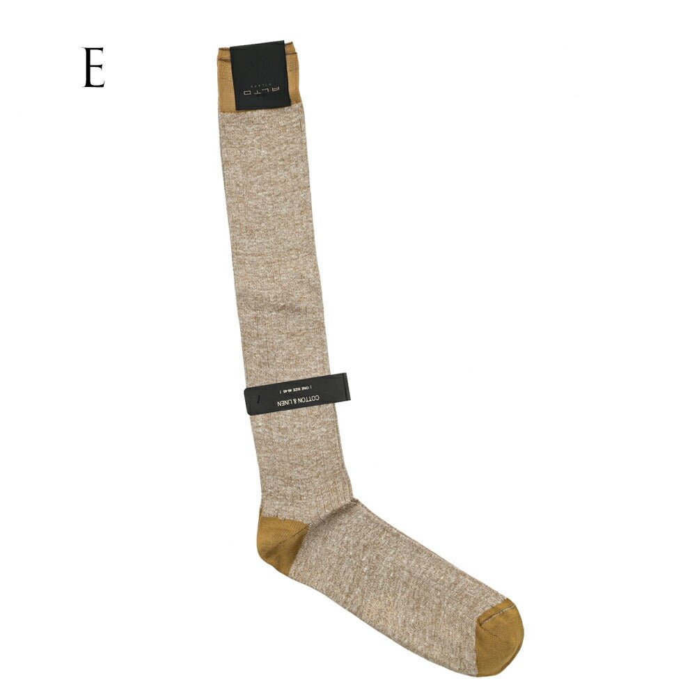 ALTO リネンコットン ロングホーズソックス|393237 - A|GUARDAROBA MILANO OFFICIAL STORE