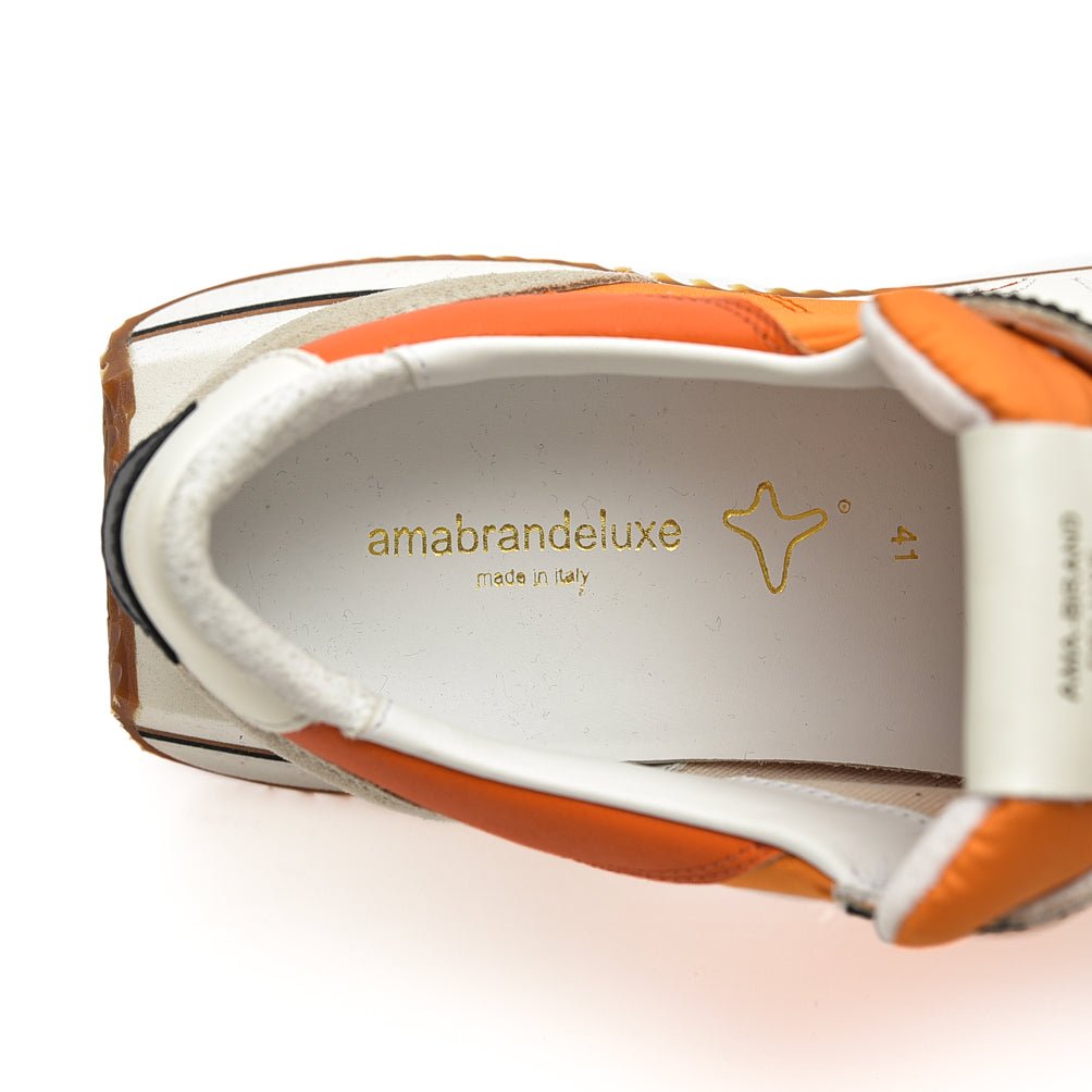 AMA BRAND ESSENCE ナイロン×スエードレザー プレミアムローカットスニーカー【日本限定モデル】|395000 - A - 40|GUARDAROBA MILANO OFFICIAL STORE