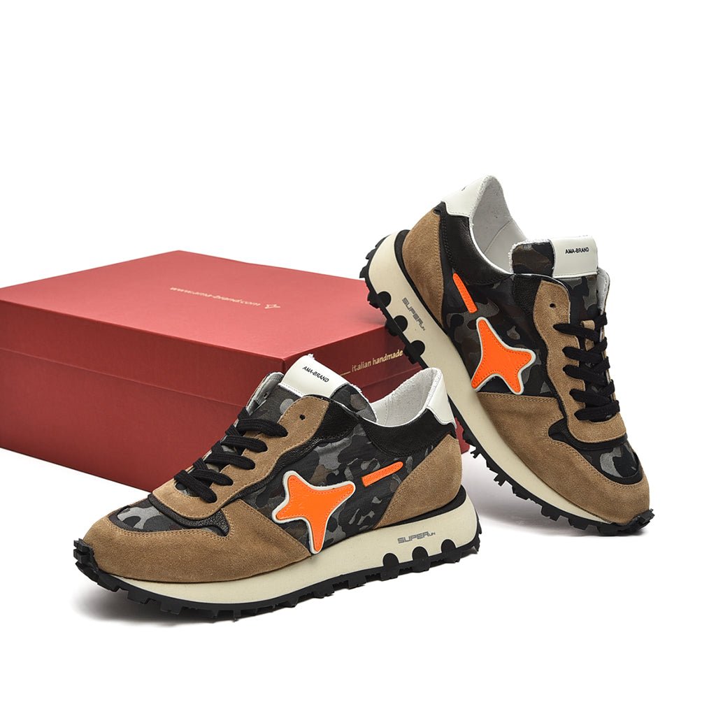 AMA BRAND SUPERun ナイロン×スエードレザー プレミアムローカットスニーカー|395024 - A - 40|GUARDAROBA MILANO OFFICIAL STORE