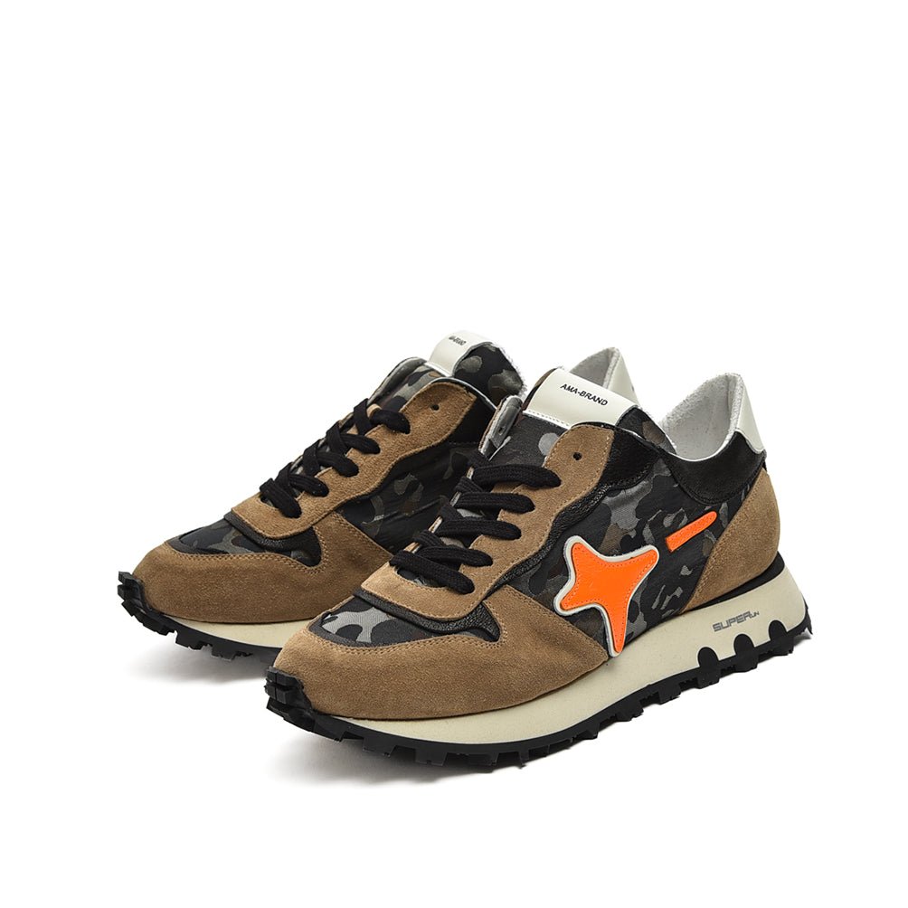 AMA BRAND SUPERun ナイロン×スエードレザー プレミアムローカットスニーカー|395024 - A - 40|GUARDAROBA MILANO OFFICIAL STORE