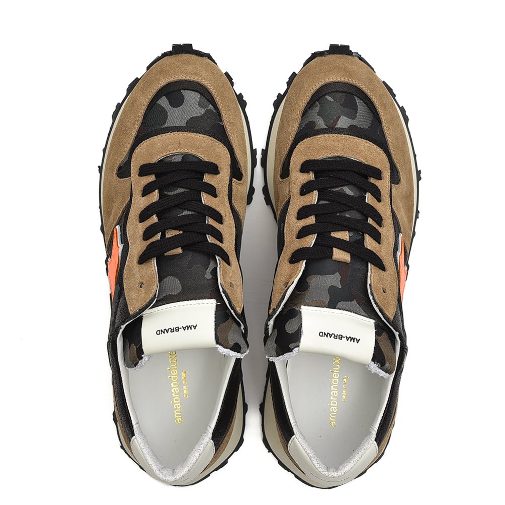 AMA BRAND SUPERun ナイロン×スエードレザー プレミアムローカットスニーカー|395024 - A - 40|GUARDAROBA MILANO OFFICIAL STORE