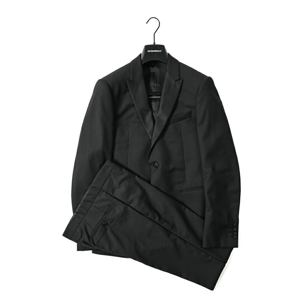 新品　未使用　エンポリオ　アルマーニ　スーツ　大きいサイズ　52 ブルーブラック袖丈66