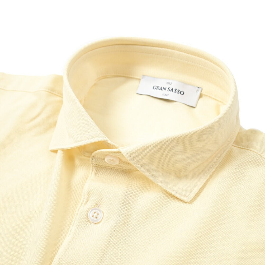 GRAN SASSO コットン100% 鹿の子半袖ポロシャツ|GUARDAROBA MILANO OFFICIAL STORE