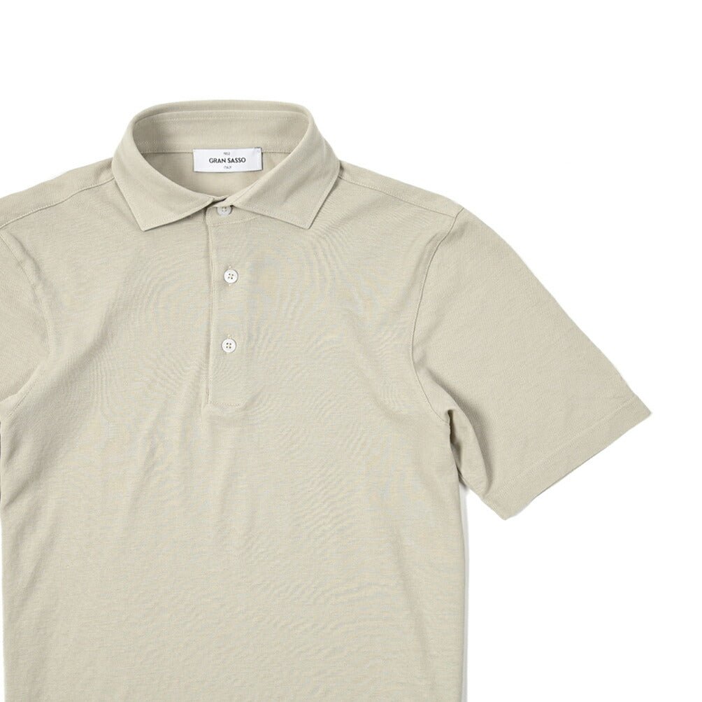 GRAN SASSO コットン100% 鹿の子半袖ポロシャツ|GUARDAROBA MILANO OFFICIAL STORE