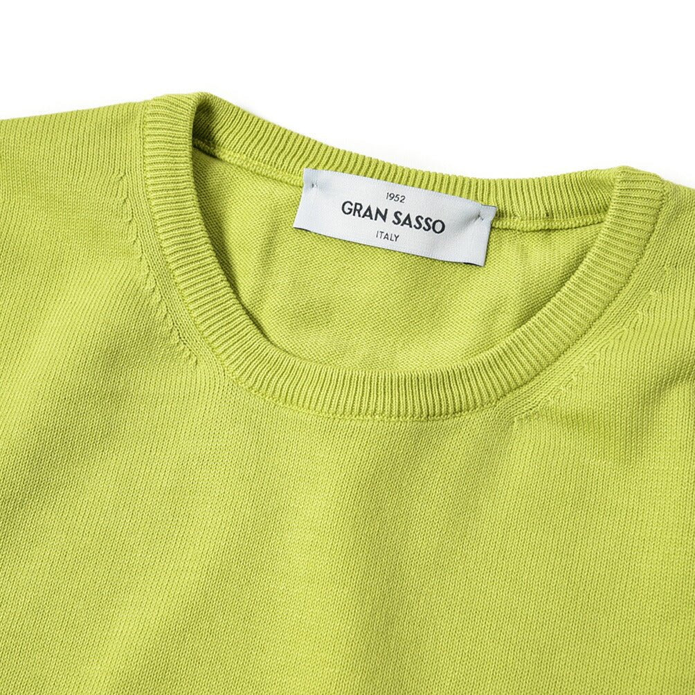 SALE|GRAN SASSO エジプトコットン100% クルーネックニットセーター / SLOWEAR|390237 - A - 44|GUARDAROBA MILANO OFFICIAL STORE