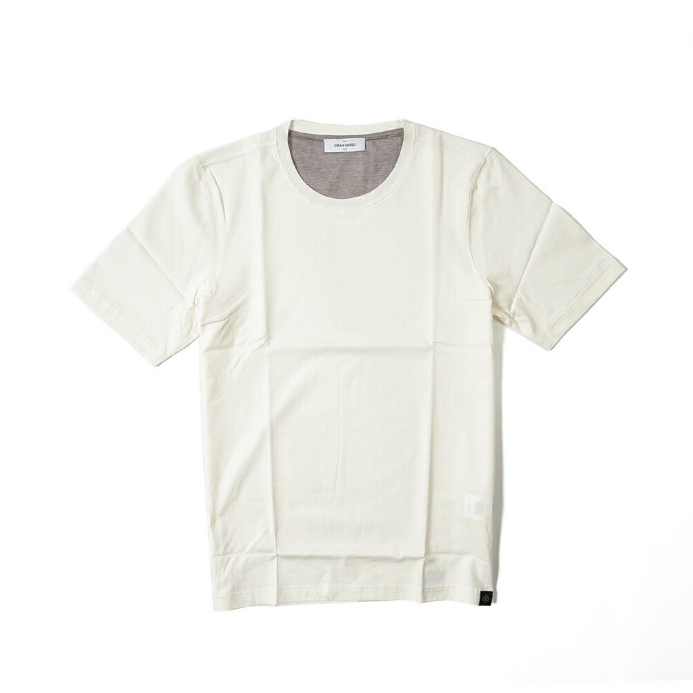 2023SS GRAN SASSO コットン100% クルーネック半袖Tシャツ|GUARDAROBA MILANO OFFICIAL STORE