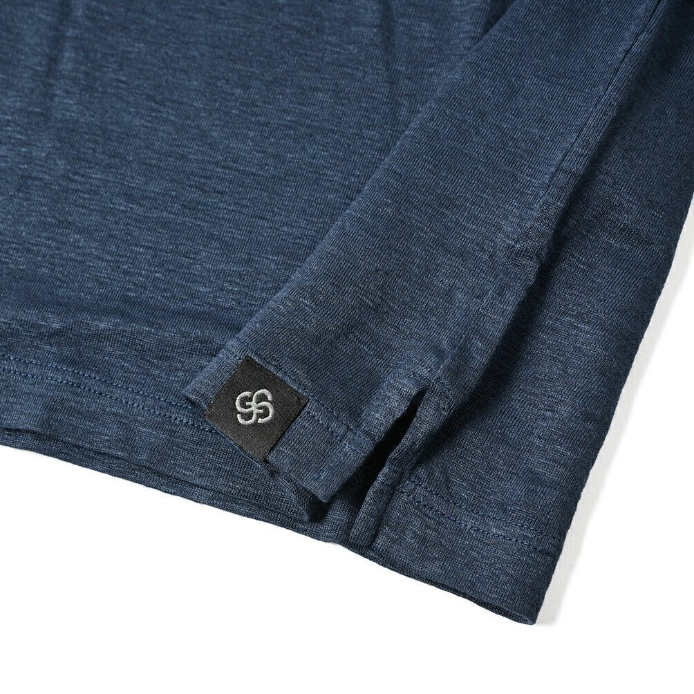 2023SS GRAN SASSO "Vintage" ストレッチリネン クルーネック半袖Tシャツ|GUARDAROBA MILANO OFFICIAL STORE