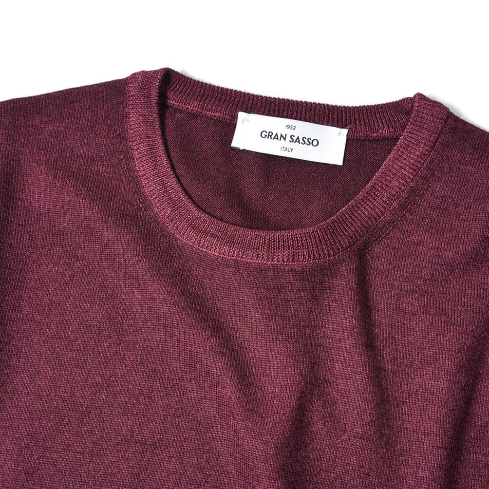SALE|GRAN SASSO ヴァージンウールカシミヤ クルーネックニットセーター / SLOWEAR|387910 - E - 56|GUARDAROBA MILANO OFFICIAL STORE