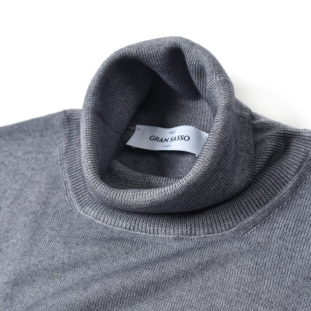 SALE|GRAN SASSO ヴァージンウールカシミヤ タートルネックニットセーター / SLOWEAR|387702 - A - 58|GUARDAROBA MILANO OFFICIAL STORE