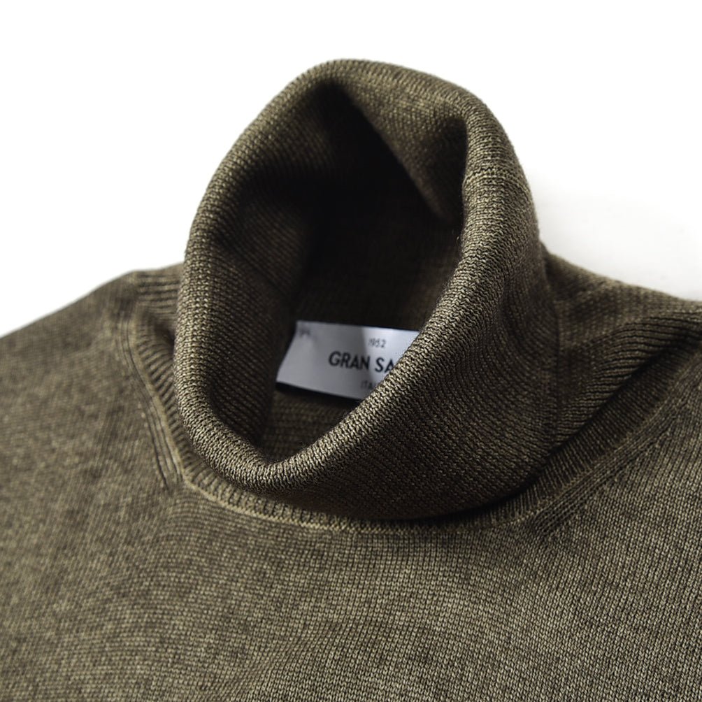 GRAN SASSO ヴァージンウールカシミヤ タートルネックニットセーター|GUARDAROBA MILANO OFFICIAL STORE