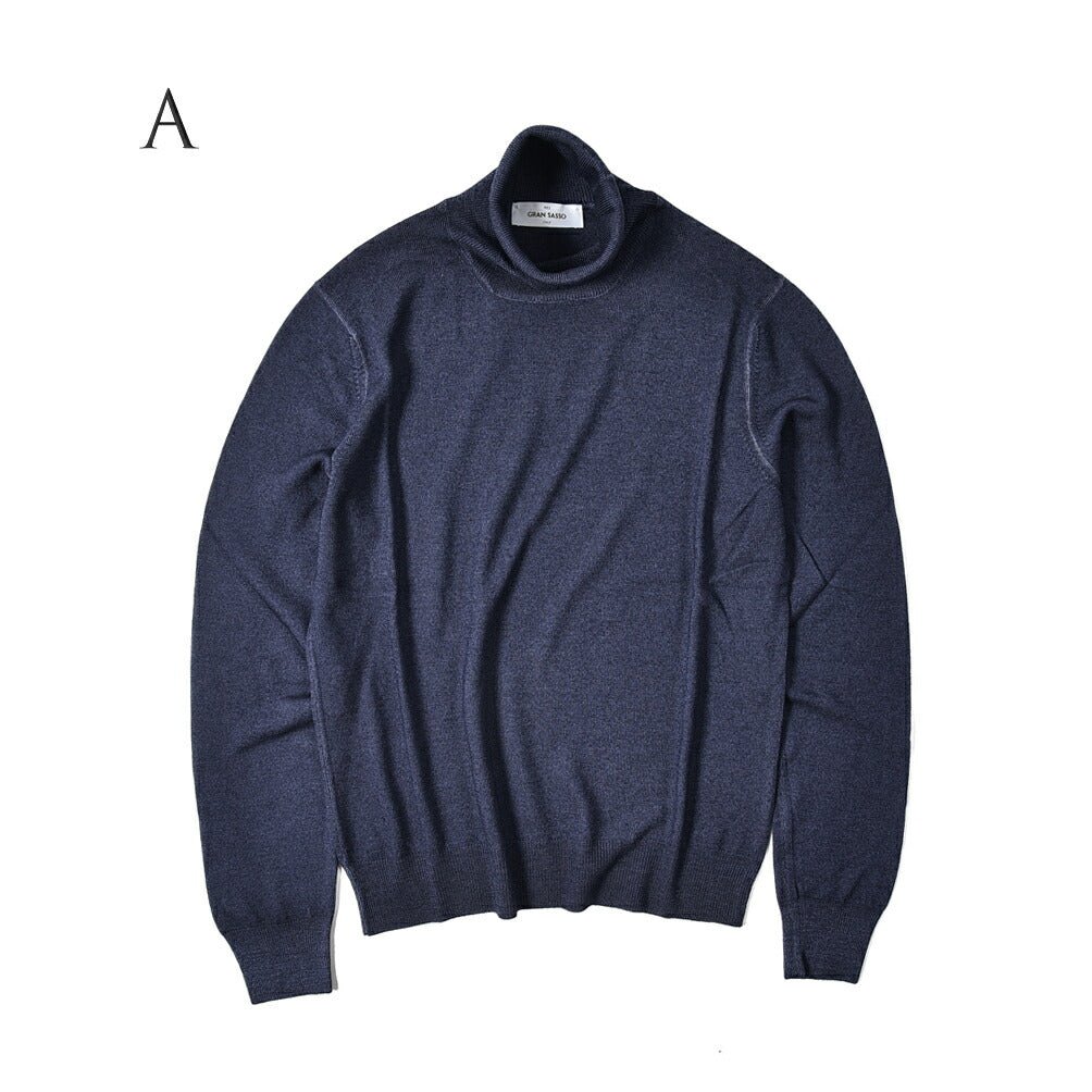 SALE|GRAN SASSO ヴァージンウールカシミヤ タートルネックニットセーター / SLOWEAR|387702 - A - 58|GUARDAROBA MILANO OFFICIAL STORE