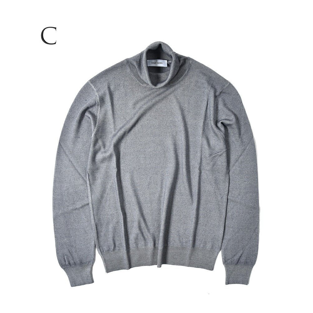 SALE|GRAN SASSO ヴァージンウールカシミヤ タートルネックニットセーター / SLOWEAR|387702 - A - 58|GUARDAROBA MILANO OFFICIAL STORE