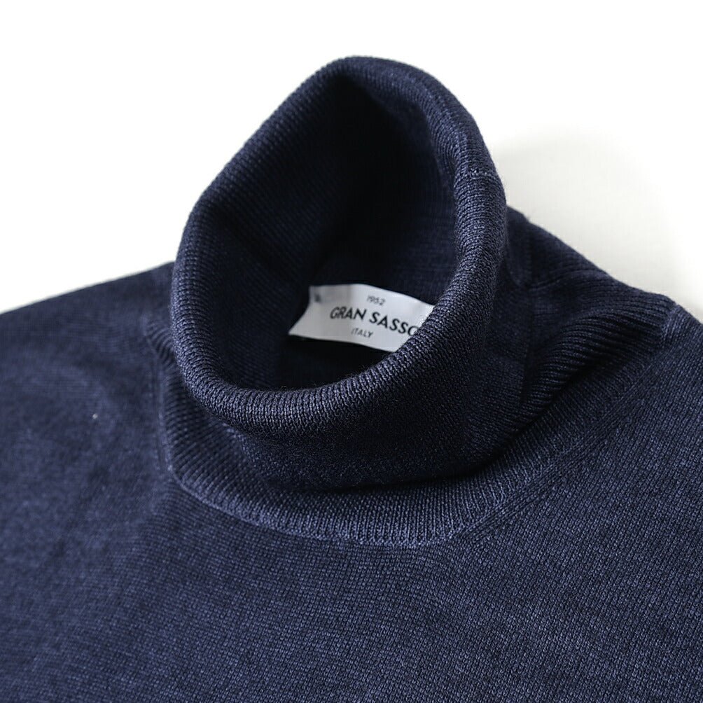 SALE|GRAN SASSO ヴァージンウールカシミヤ タートルネックニットセーター / SLOWEAR|387702 - A - 58|GUARDAROBA MILANO OFFICIAL STORE