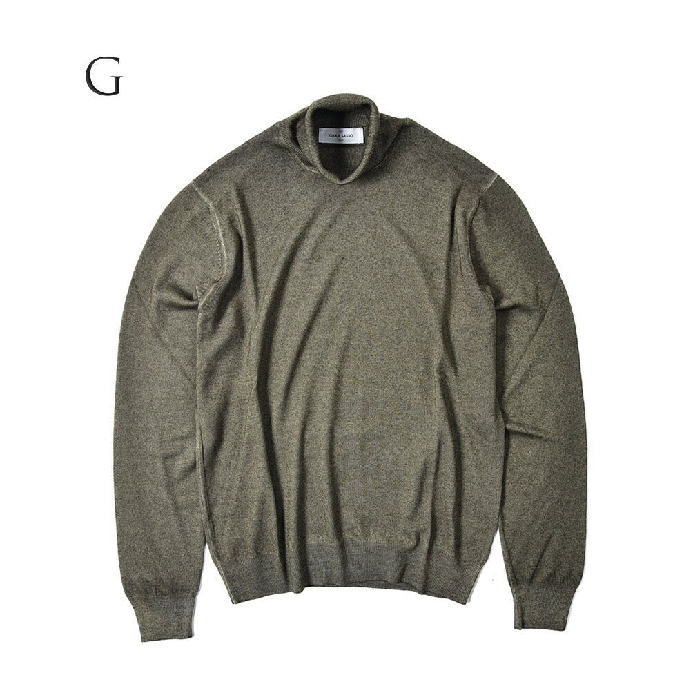 SALE|GRAN SASSO ヴァージンウールカシミヤ タートルネックニットセーター / SLOWEAR|387702 - A - 58|GUARDAROBA MILANO OFFICIAL STORE