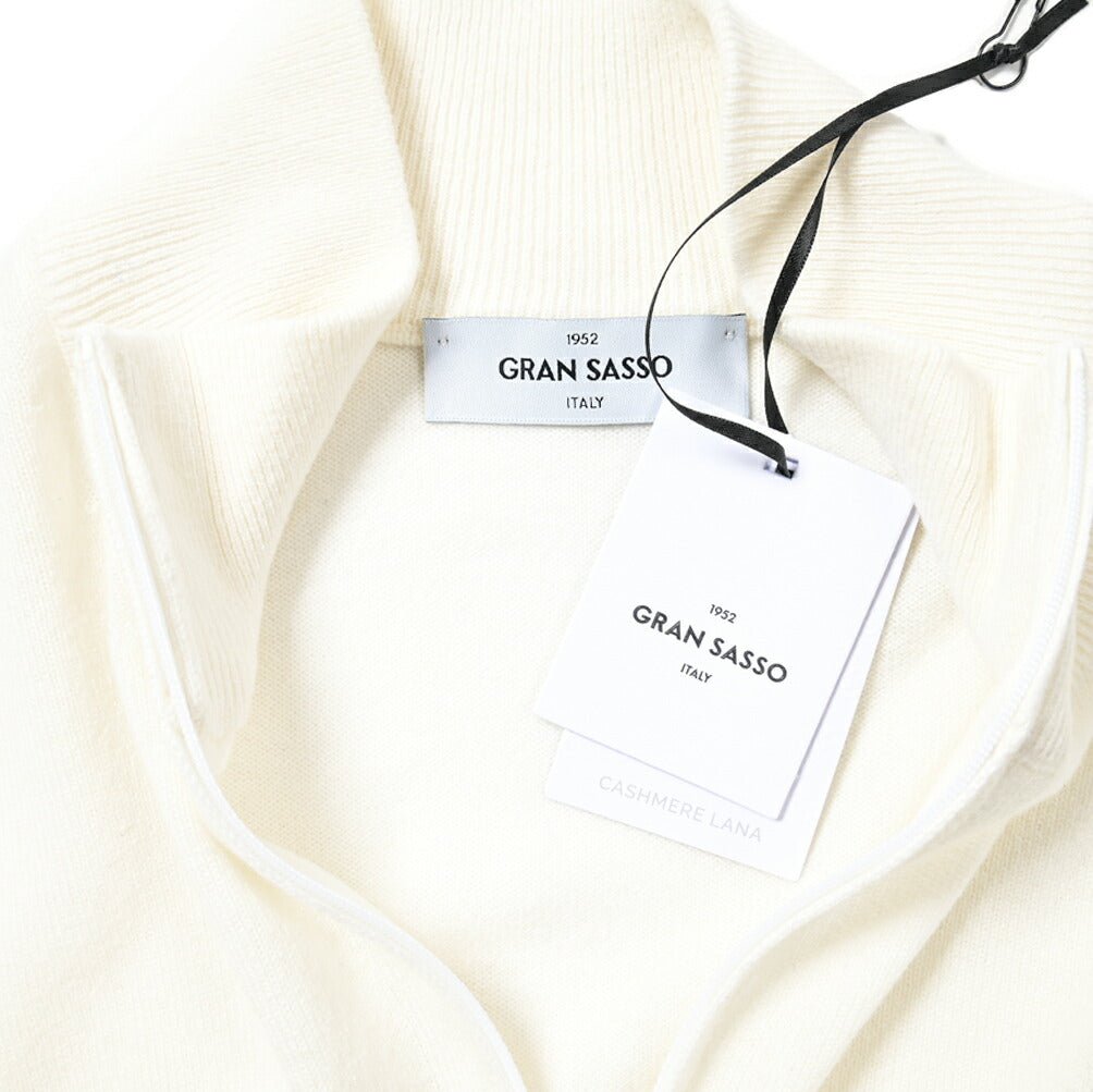 SALE|GRAN SASSO ウールカシミヤ ハーフジップニットセーター / SLOWEAR|399020 - A - 50|GUARDAROBA MILANO OFFICIAL STORE