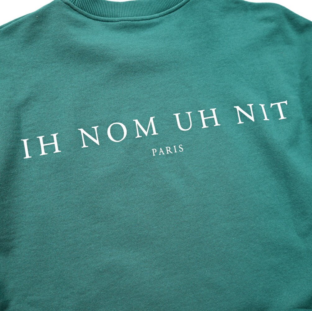 ih nom uh nit コットン100% バックプリントスウェットシャツ|398726 - A - S|GUARDAROBA MILANO OFFICIAL STORE