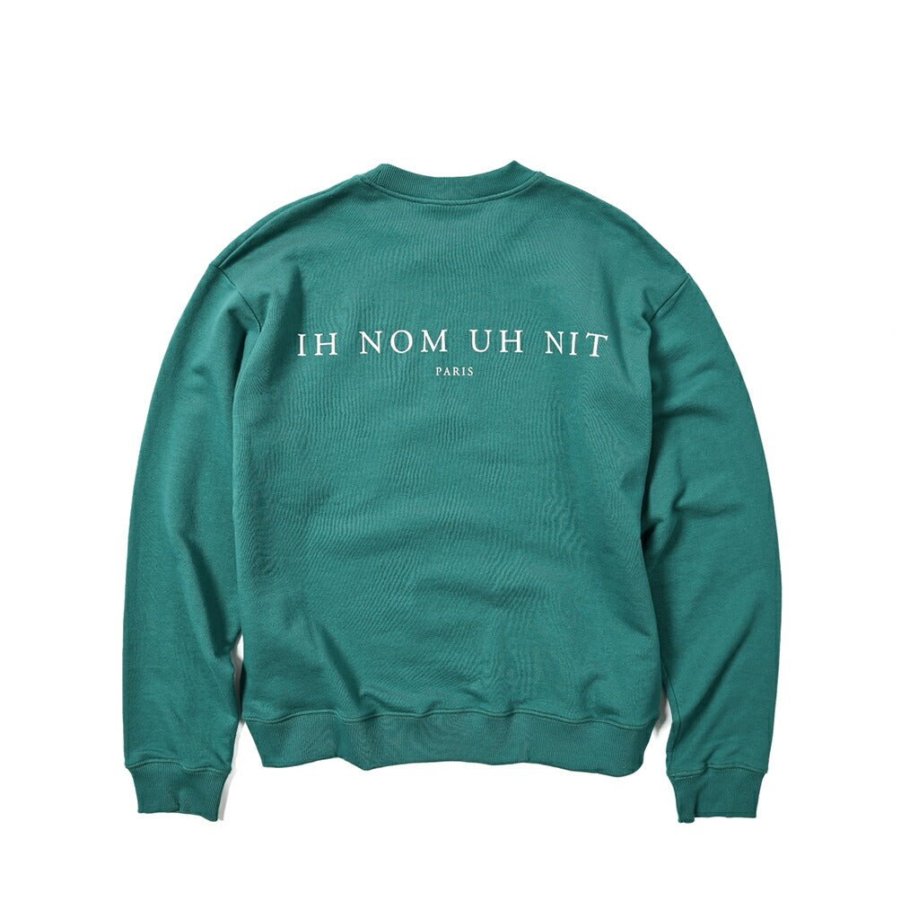ih nom uh nit コットン100% バックプリントスウェットシャツ|GUARDAROBA MILANO OFFICIAL STORE