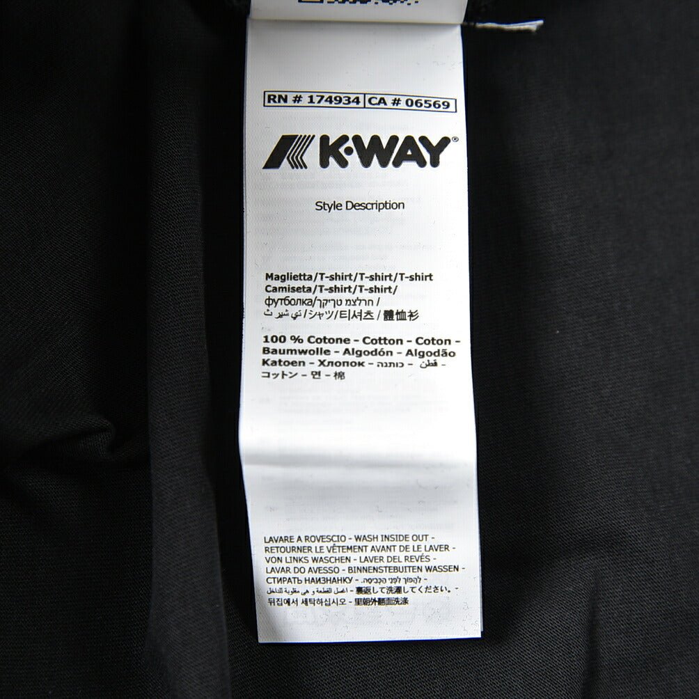 K - WAY コットン100% クルーネック半袖ロゴTシャツ|381256 - S|GUARDAROBA MILANO OFFICIAL STORE