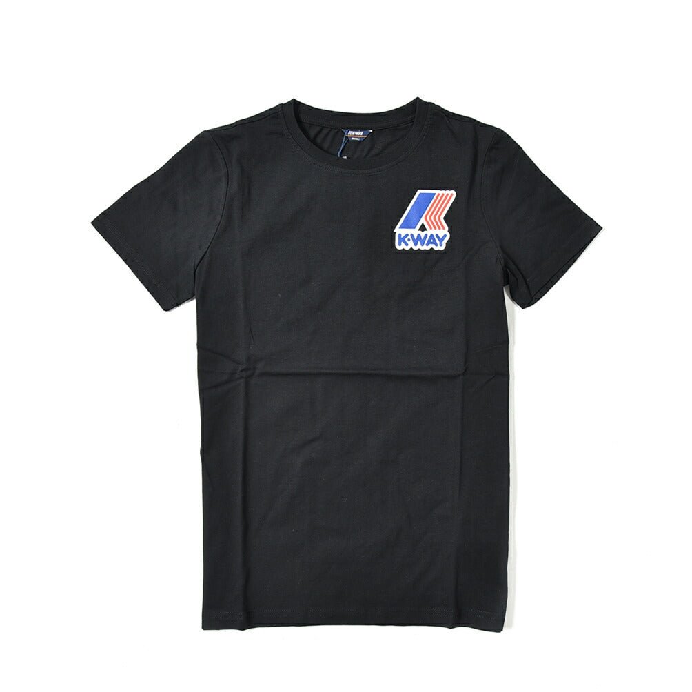 K-WAY コットン100% クルーネック半袖ロゴTシャツ / メンズ