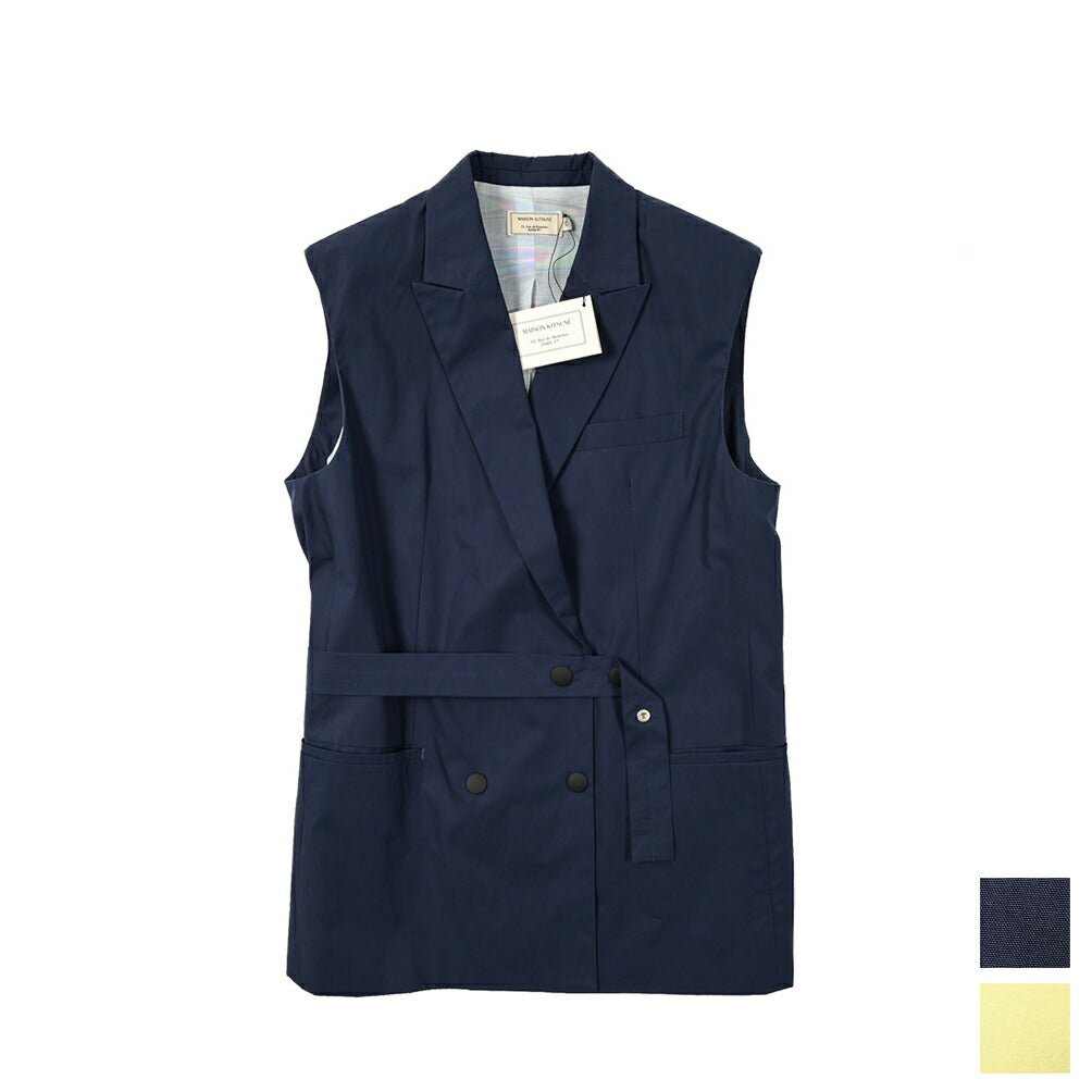 ≪レディース≫ MAISON KITSUNE コットン100% 4Bダブルスリーブレスジャケット|GUARDAROBA MILANO OFFICIAL STORE