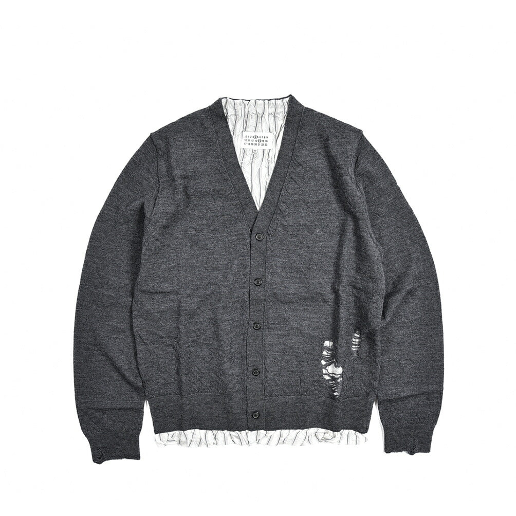 Maison Margiela ウール100% Vネックニットカーディガン|383436 - M|GUARDAROBA MILANO OFFICIAL STORE