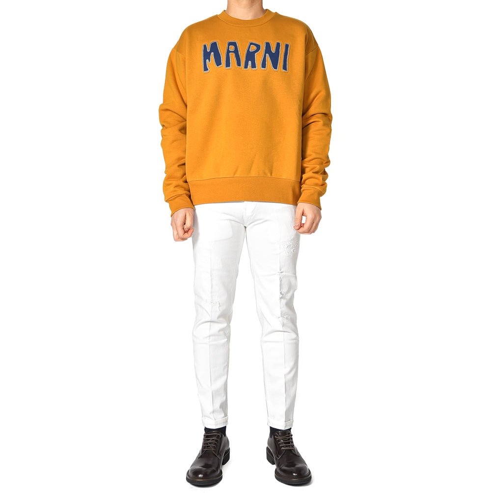MARNI コットン100% ロゴ入り裏起毛スウェットシャツ|384815 - 50|GUARDAROBA MILANO OFFICIAL STORE
