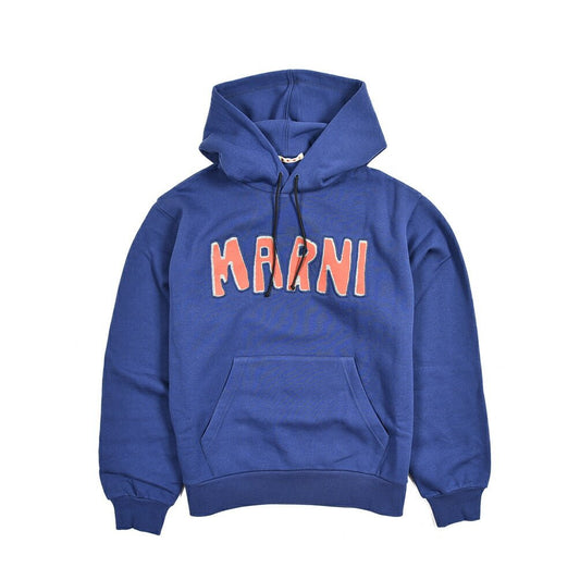 MARNI コットン100% 裏起毛プルオーバースウェットロゴパーカー|384823 - B - 48|GUARDAROBA MILANO OFFICIAL STORE