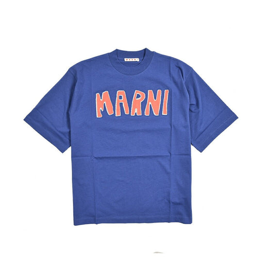 MARNI コットン100% クルーネック半袖ロゴTシャツ|384785 - B - 46|GUARDAROBA MILANO OFFICIAL STORE