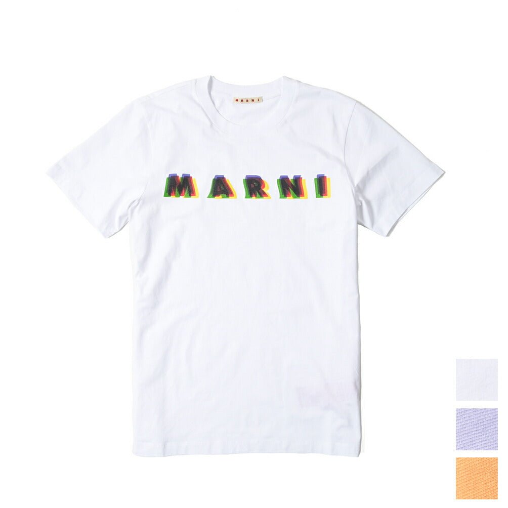 23SS MARNI 3D MARNIプリントロゴ コットン100% 半袖クルーネックTシャツ / メンズ