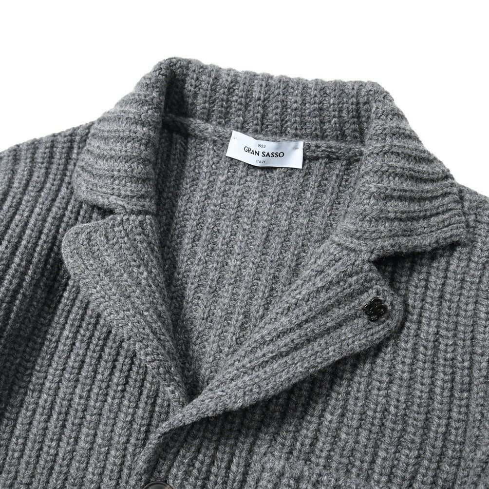 SALE|GRAN SASSO ヴァージンウール100% 3Bシングルニットジャケット / SLOWEAR|399528 - A - 48|GUARDAROBA MILANO OFFICIAL STORE
