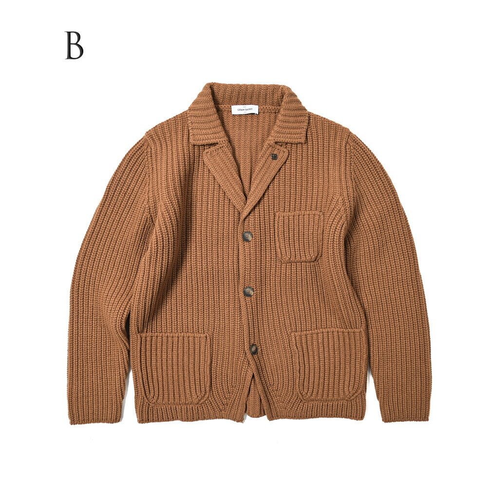 SALE|GRAN SASSO ヴァージンウール100% 3Bシングルニットジャケット / SLOWEAR|399528 - A - 48|GUARDAROBA MILANO OFFICIAL STORE