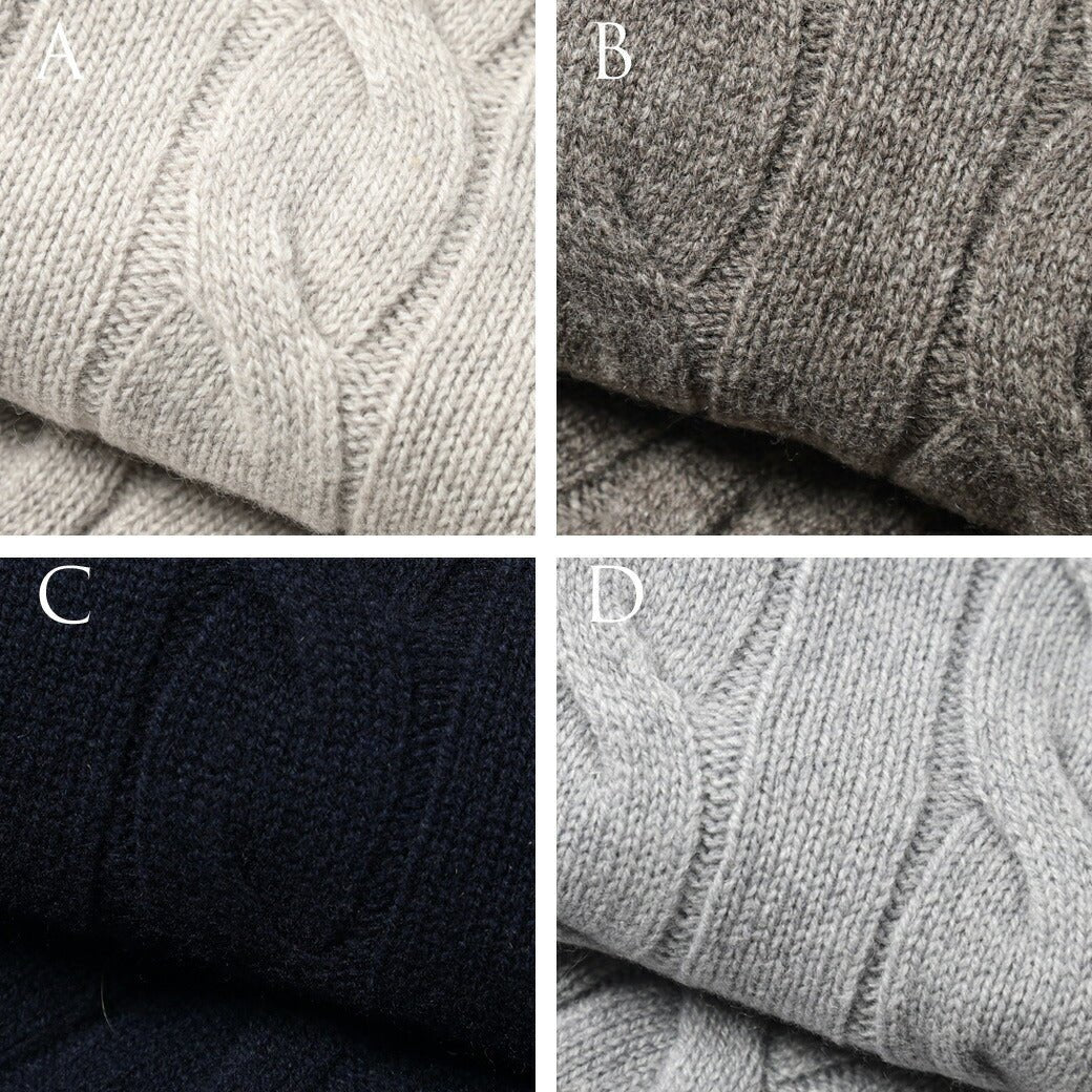 SALE|GRAN SASSO ヴァージンウールカシミヤ ミドルゲージニットケーブル編み スタンドカラーカーディガン / SLOWEAR|399574 - A - 48|GUARDAROBA MILANO OFFICIAL STORE