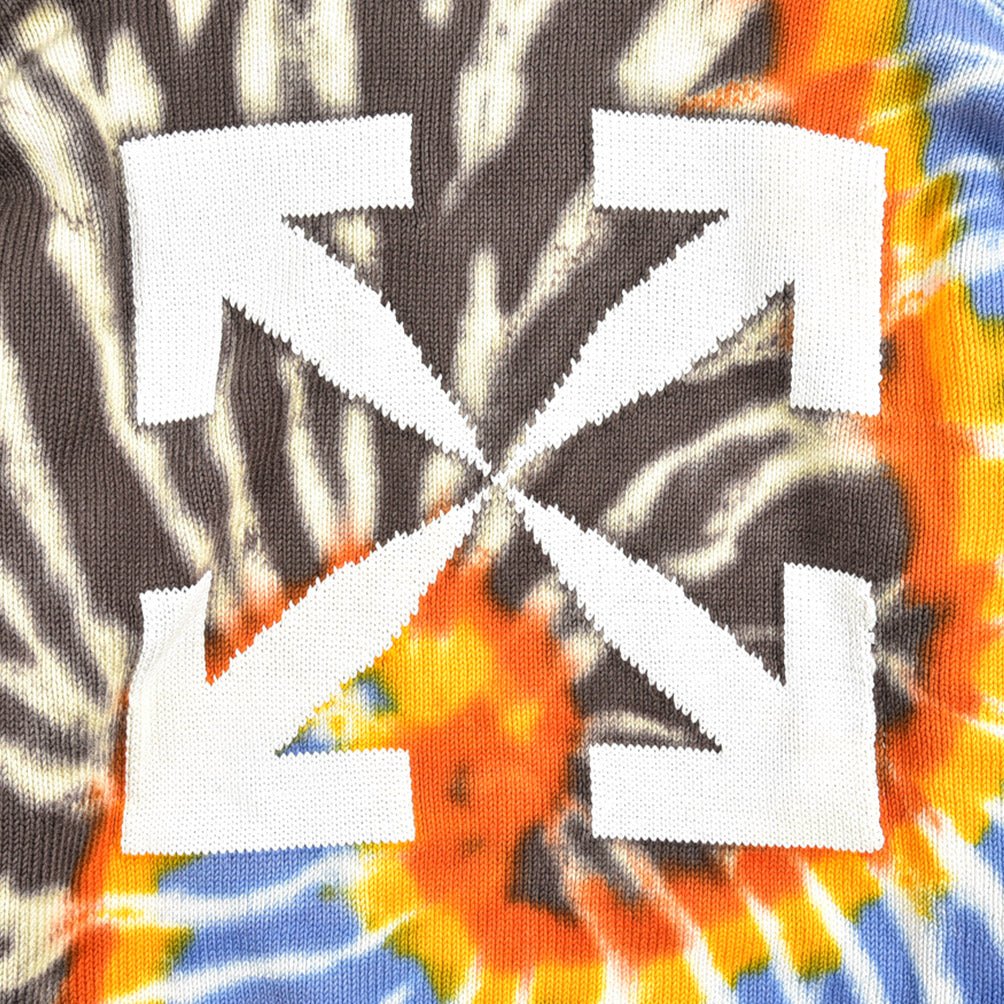 OFF - WHITE MAIN LABEL SEASONAL コットンポリエステル タイダイニットセーター|385097 - S|GUARDAROBA MILANO OFFICIAL STORE