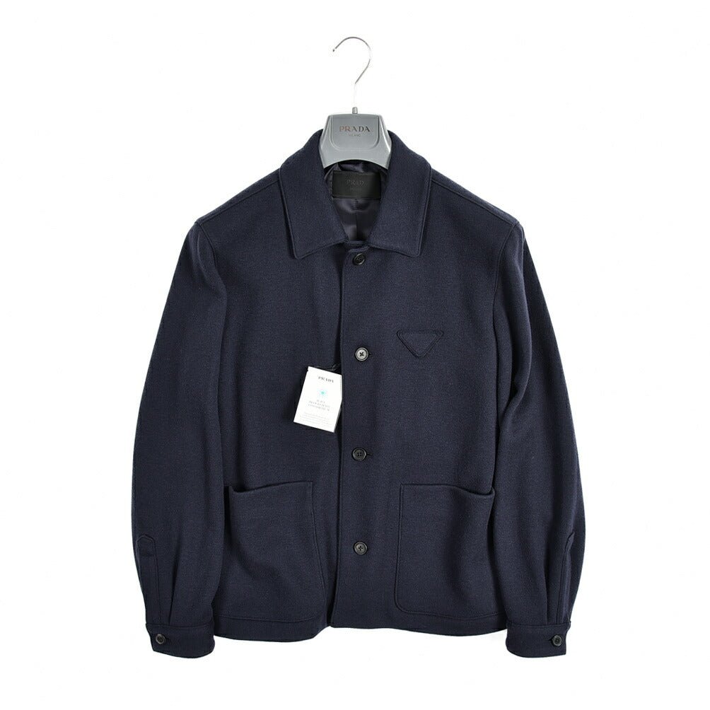 PRADA カシミヤウール トライアングルロゴジャケット|383495 - 46|GUARDAROBA MILANO OFFICIAL STORE