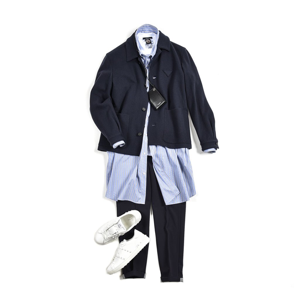 PRADA カシミヤウール トライアングルロゴジャケット|383495 - 46|GUARDAROBA MILANO OFFICIAL STORE