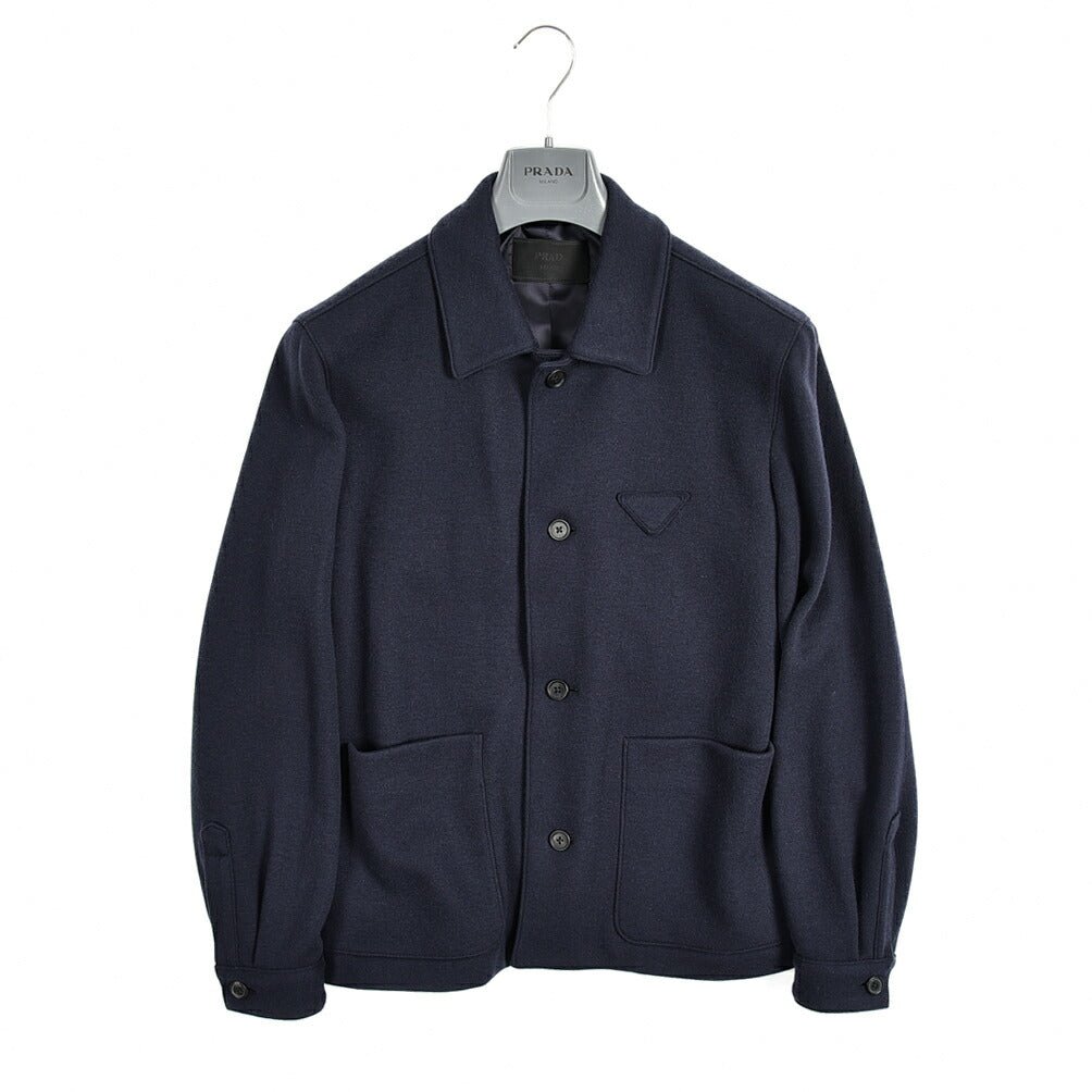 PRADA カシミヤウール トライアングルロゴジャケット|383495 - 46|GUARDAROBA MILANO OFFICIAL STORE