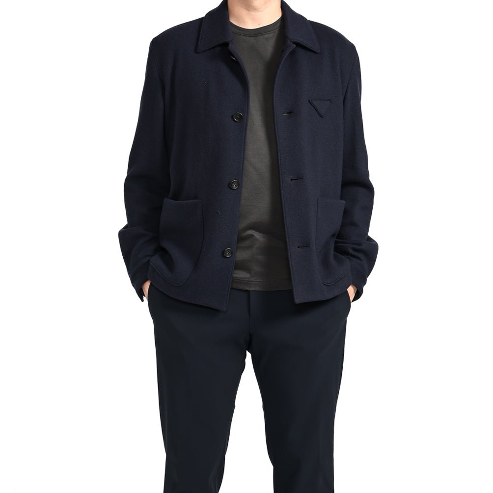 PRADA カシミヤウール トライアングルロゴジャケット|383495 - 46|GUARDAROBA MILANO OFFICIAL STORE