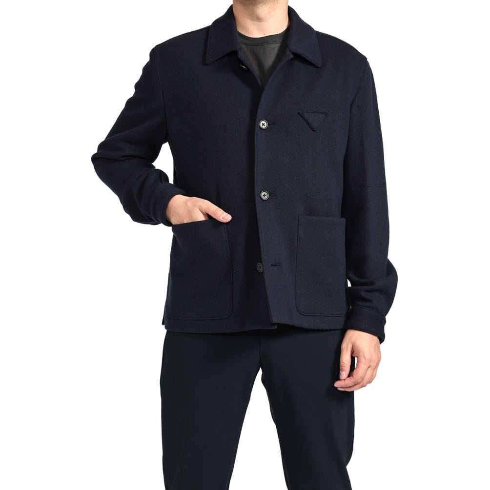 PRADA カシミヤウール トライアングルロゴジャケット|383495 - 46|GUARDAROBA MILANO OFFICIAL STORE