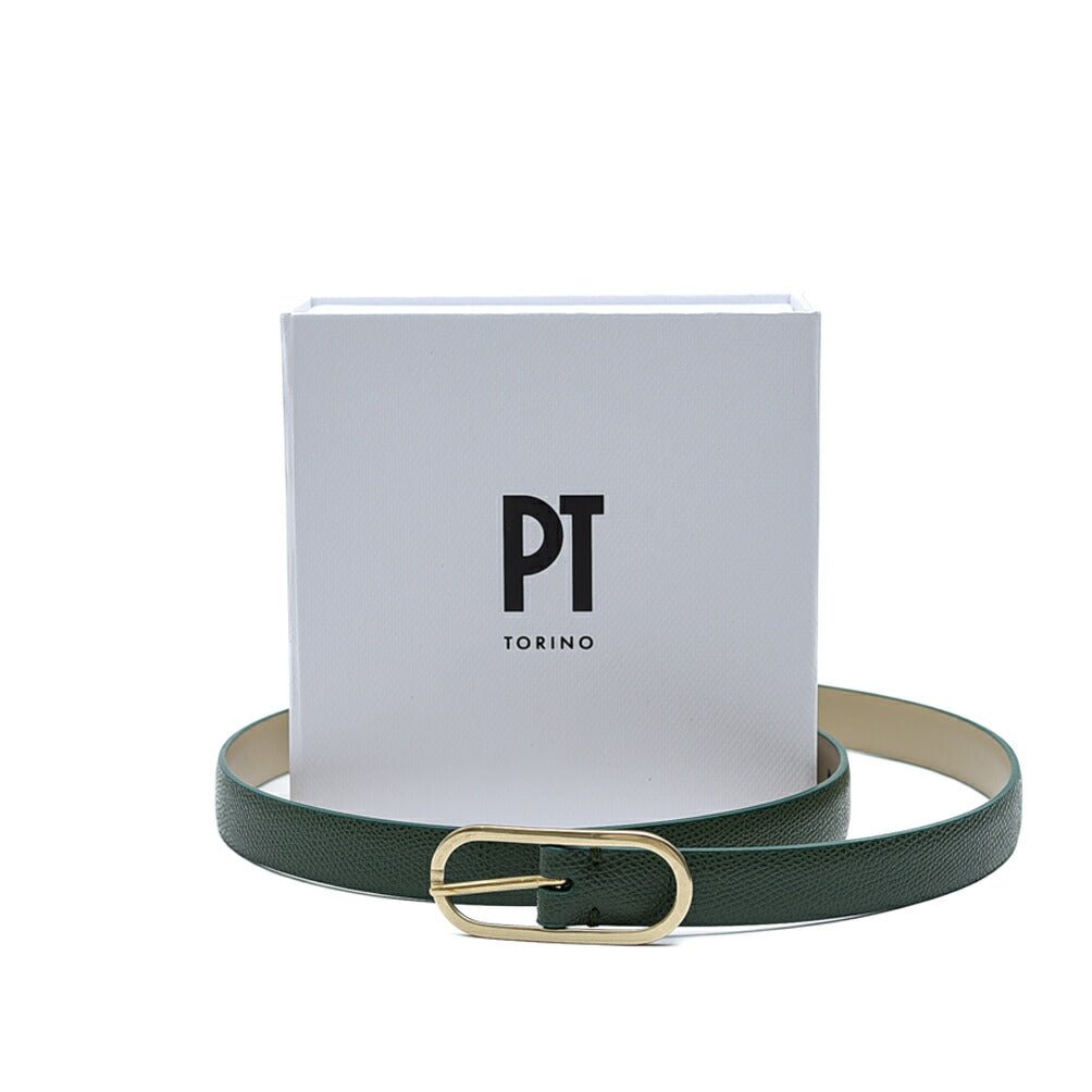 PT TORINO スコッチグレインレザー100% メタルバックルナローベルト / PT01|390956 - A - 90|GUARDAROBA MILANO OFFICIAL STORE