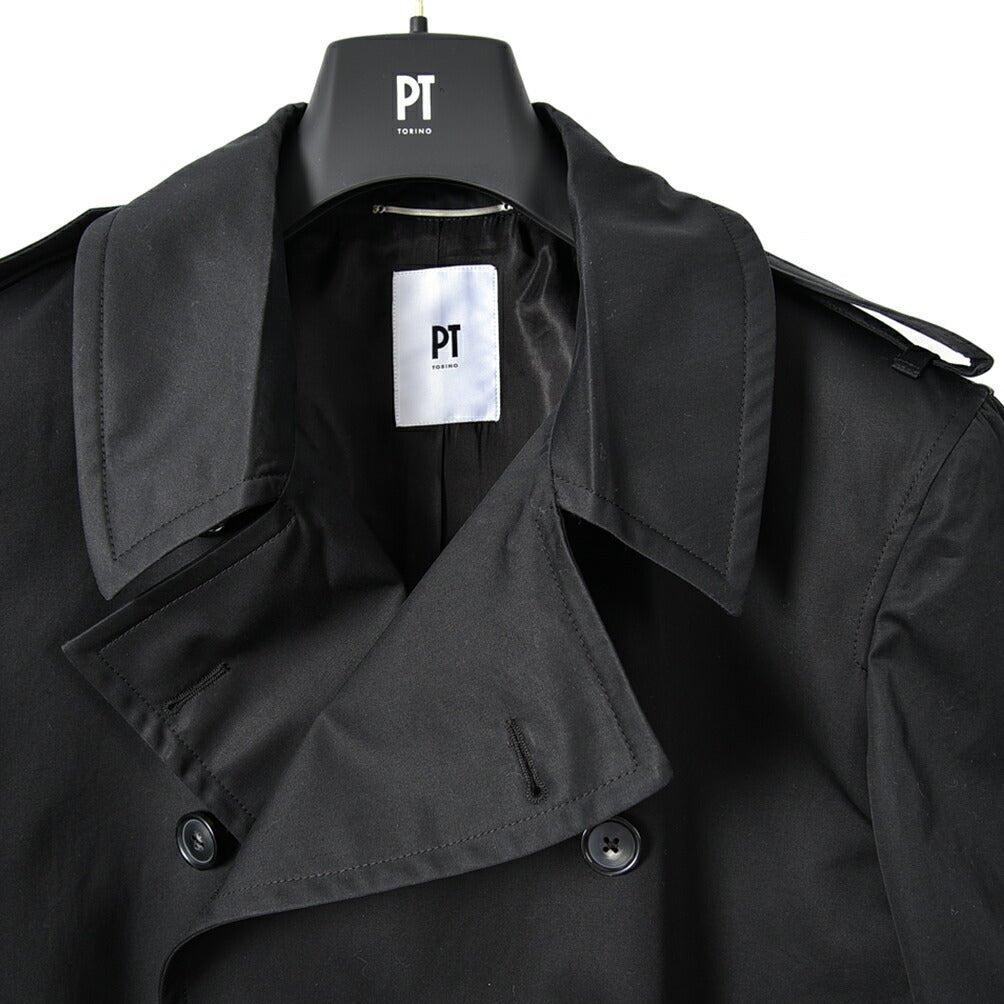 SALE|PT TORINO コットンギャバジン ロングトレンチコート / PT01|390977 - 50|GUARDAROBA MILANO OFFICIAL STORE