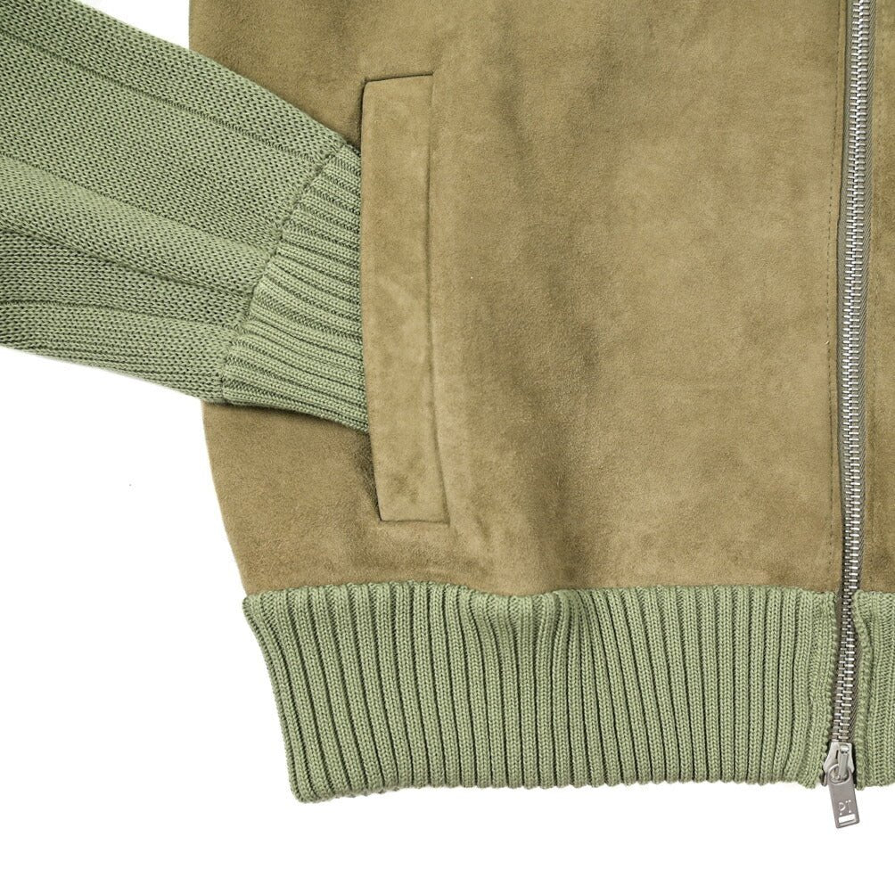 SALE|PT TORINO レザー×コットンニット ジップアップコンビブルゾン / PT01|394115 - A - 48|GUARDAROBA MILANO OFFICIAL STORE