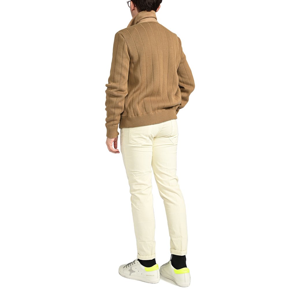SALE|PT TORINO レザー×コットンニット ジップアップコンビブルゾン / PT01|394115 - A - 48|GUARDAROBA MILANO OFFICIAL STORE