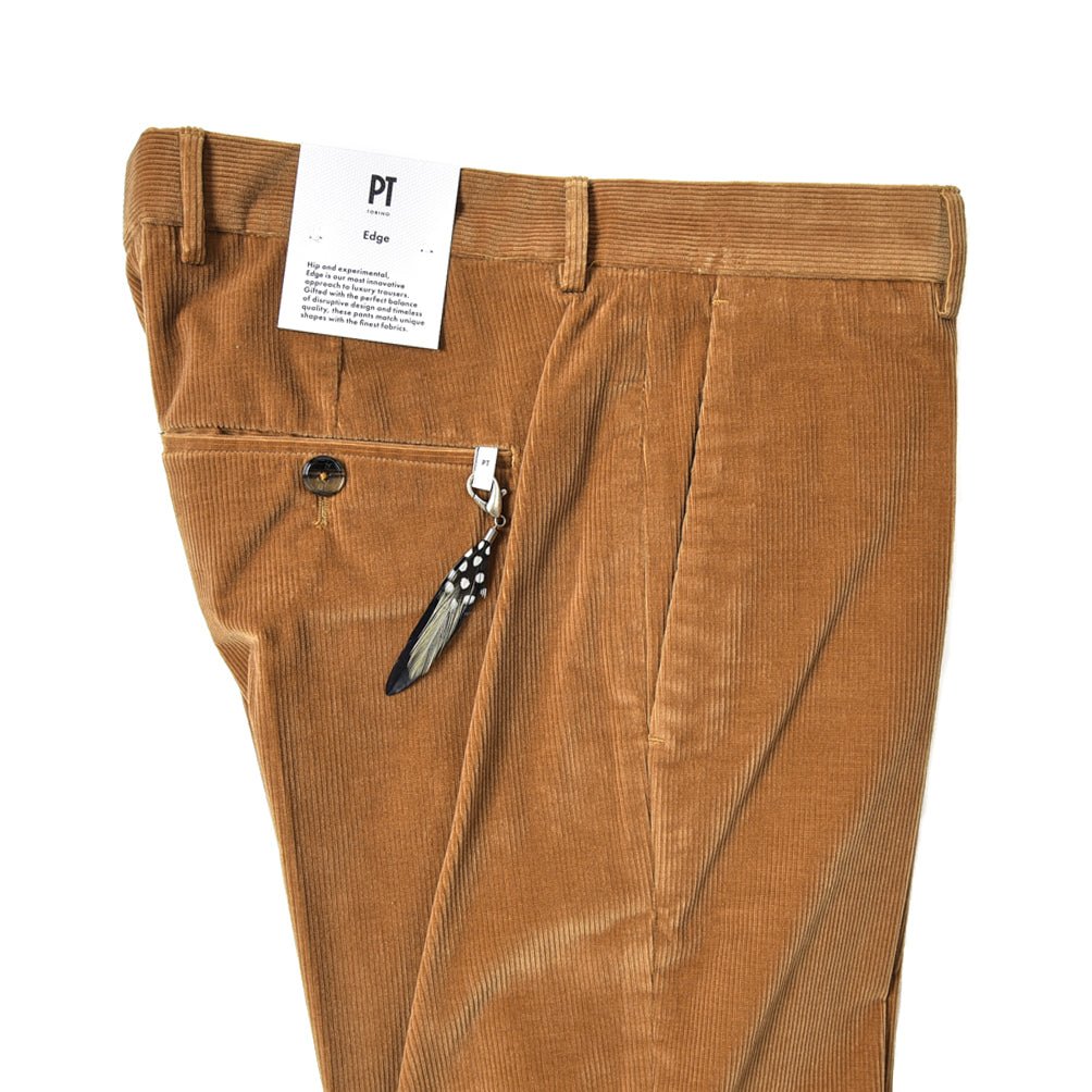 SALE|PT TORINO EDGE DIECI ストレッチコットンコーデュロイ ノータックスラックス / PT01|389767 - A - 46|GUARDAROBA MILANO OFFICIAL STORE