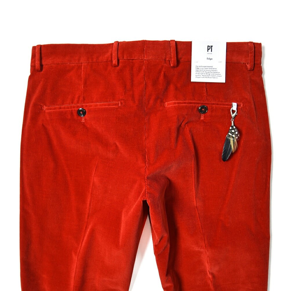 SALE|PT TORINO EDGE DIECI ストレッチコットンコーデュロイ ノータックスラックス / PT01|389767 - A - 46|GUARDAROBA MILANO OFFICIAL STORE