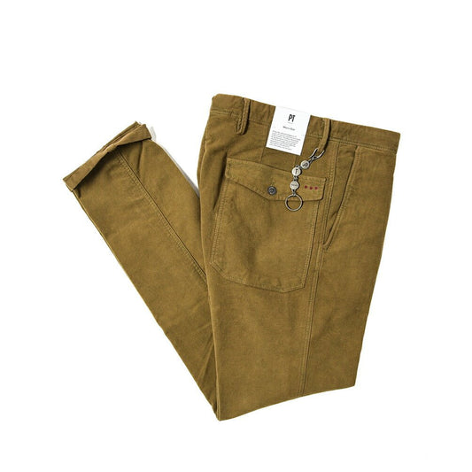 SALE|PT TORINO WORN OUT GARAMOND 製品染め ストレッチコットン ワンタックスラックス(モールスキン) / PT01|389913 - 30|GUARDAROBA MILANO OFFICIAL STORE